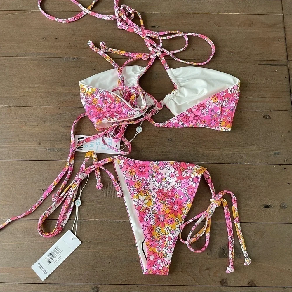 Frankies Bikinis x Naomi Osaka collection sweet pea bikini set NWT